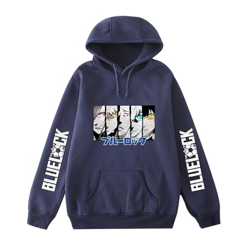 Wulachaka Blue Lock Cosplay Kostüm Anime Isagi Yoichi Hoodies Bachira Meguru Sweatshirts Kapuzenpullover Erwachsene Pullover Langarm Weatshirts Jacke, 2, S von Wulachaka
