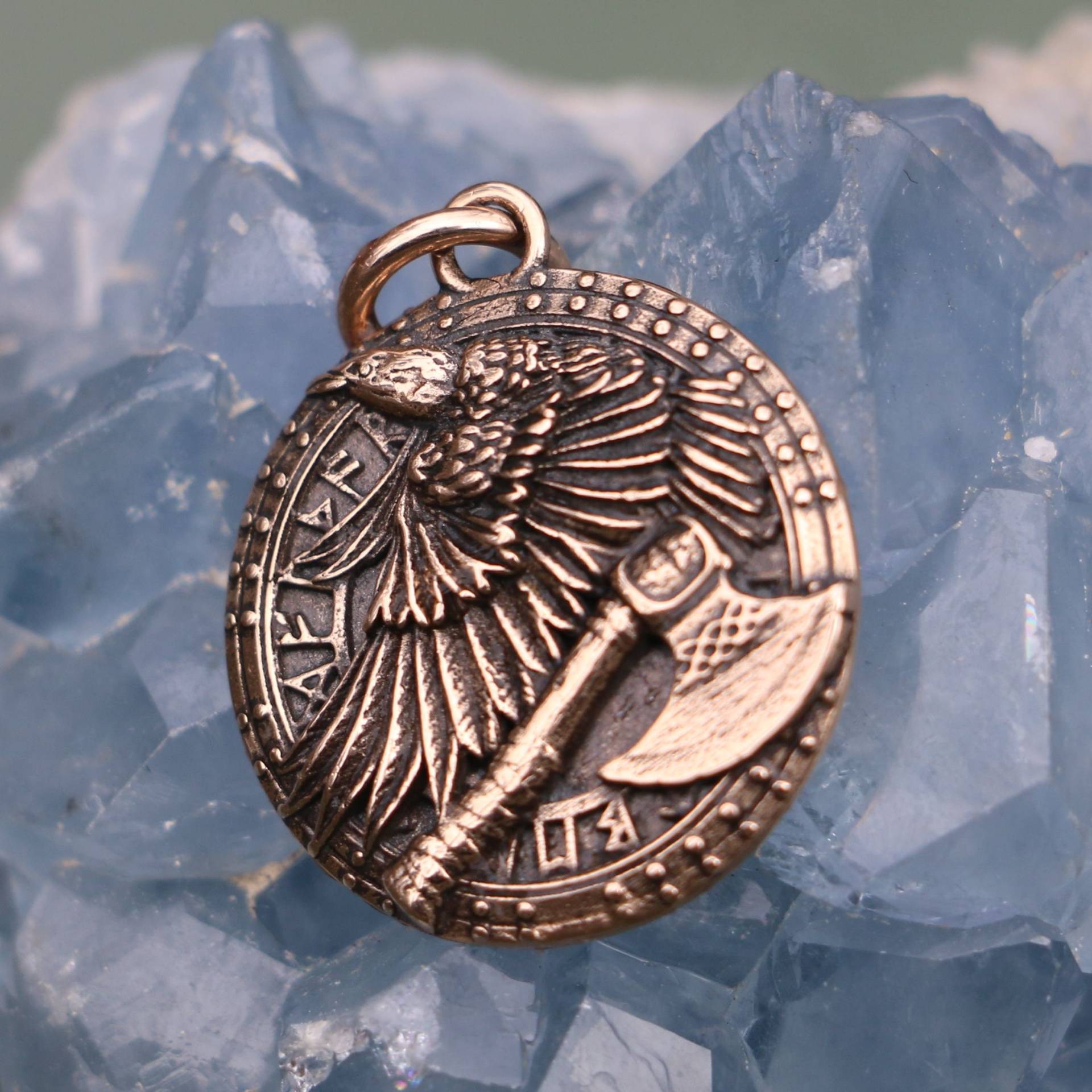 Auf Valhalla Wikinger Kampf-Amulett Aus Bronze von WulflundJewelry