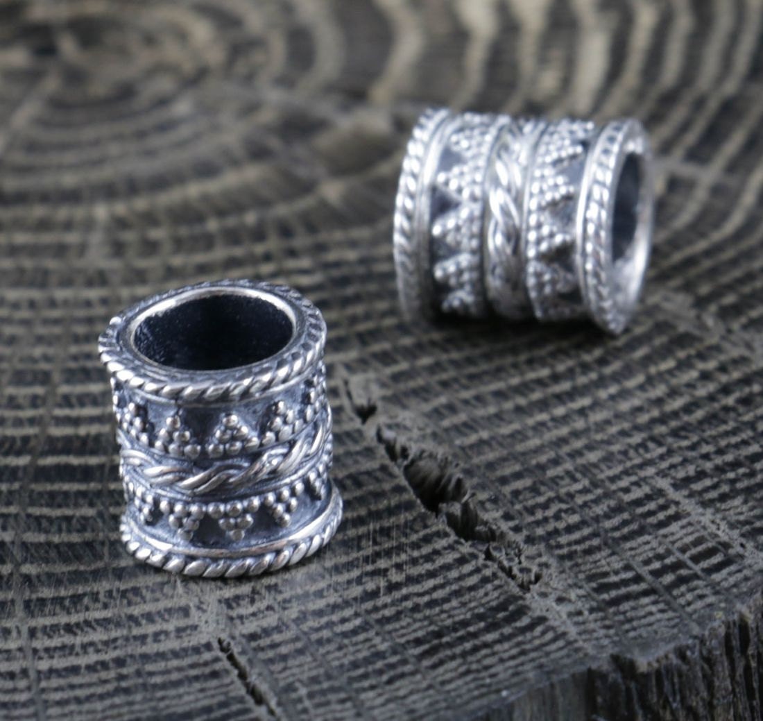Bartschmuck, Silber, Wikinger, Ag 925 von WulflundJewelry