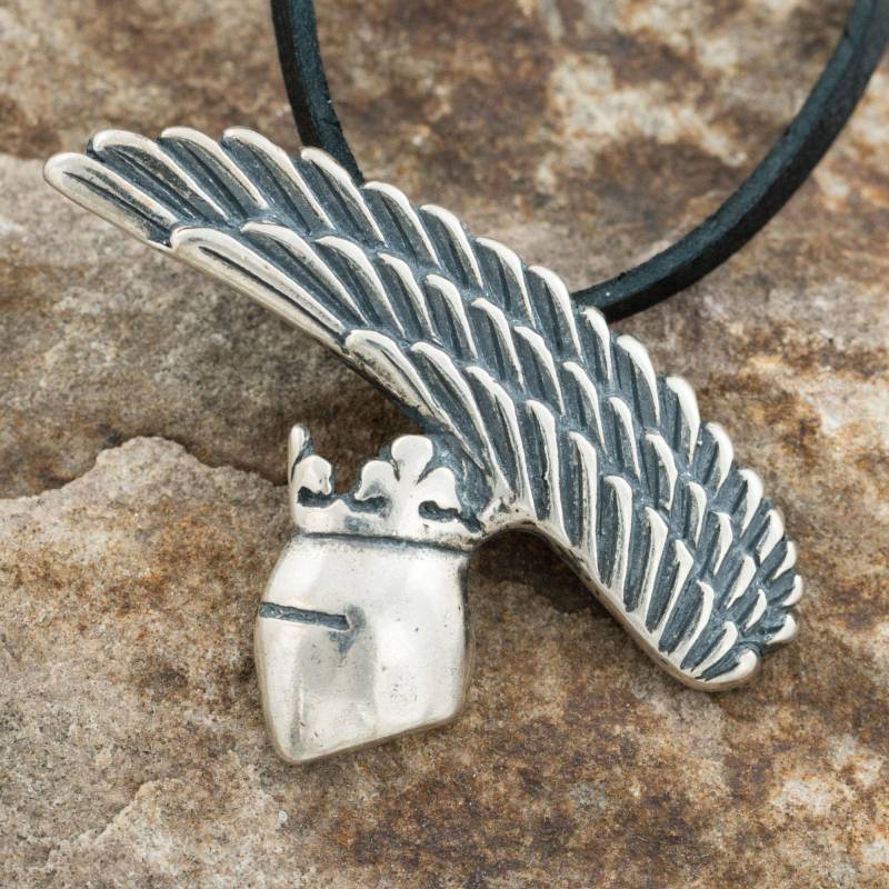 Bohemian King Premysl Otakar Ii. Sterling Silver Knight Pendant Necklace Tournament Helmet Medieval Kingdom Of Bohemia Middle Ages Czech von WulflundJewelry