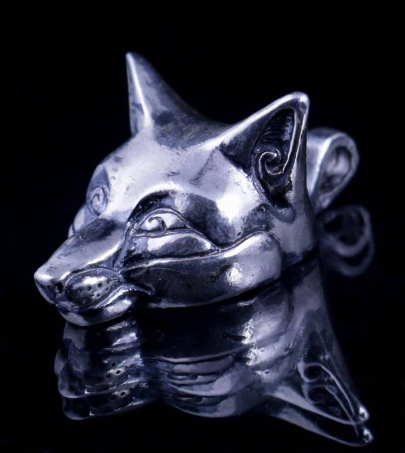 Fuchs Kopf Anhänger Silber Juwel Amulett Fuchs Kopf Anhänger Silber Juwel Amulett von WulflundJewelry