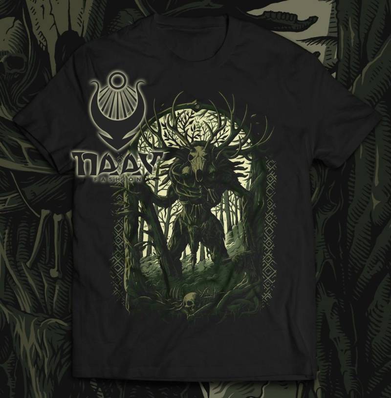 Leshy, Herren T-Shirt, Farbig, Pagan T-Shirt Herrenschnitt, Unisex Fashion Leshy, Herren T-Shirt, Farbig, Pagan T-Shirt Herrenschnitt, Unisex Fashion von WulflundJewelry