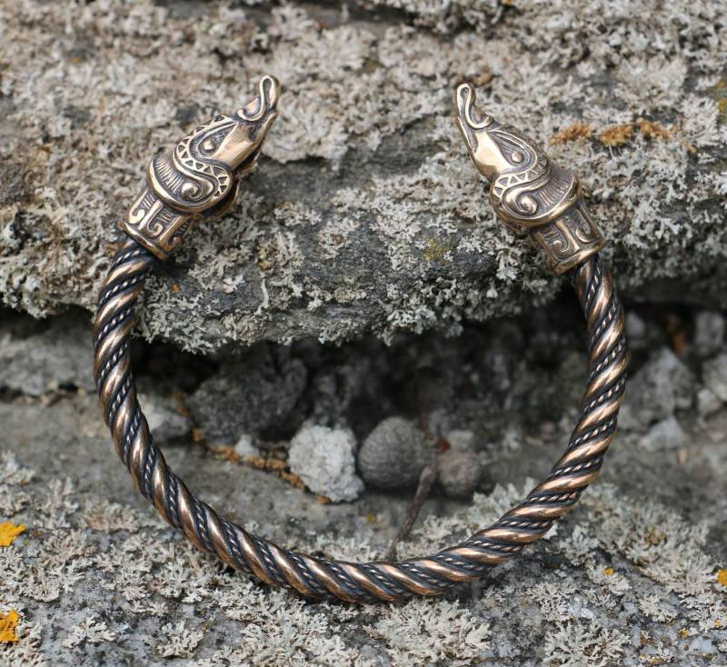 Midgardschlange, Wikinger Armband, Bronze von WulflundJewelry
