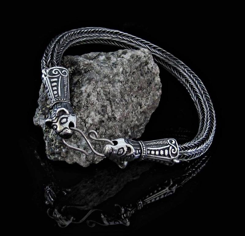 Wiginger-Armband Knit Borre Wiking Dark Age Heindisch Silber 925 Wiginger-Armband Knit Borre Wiking Dark Age Heindisch Silber 925 von WulflundJewelry