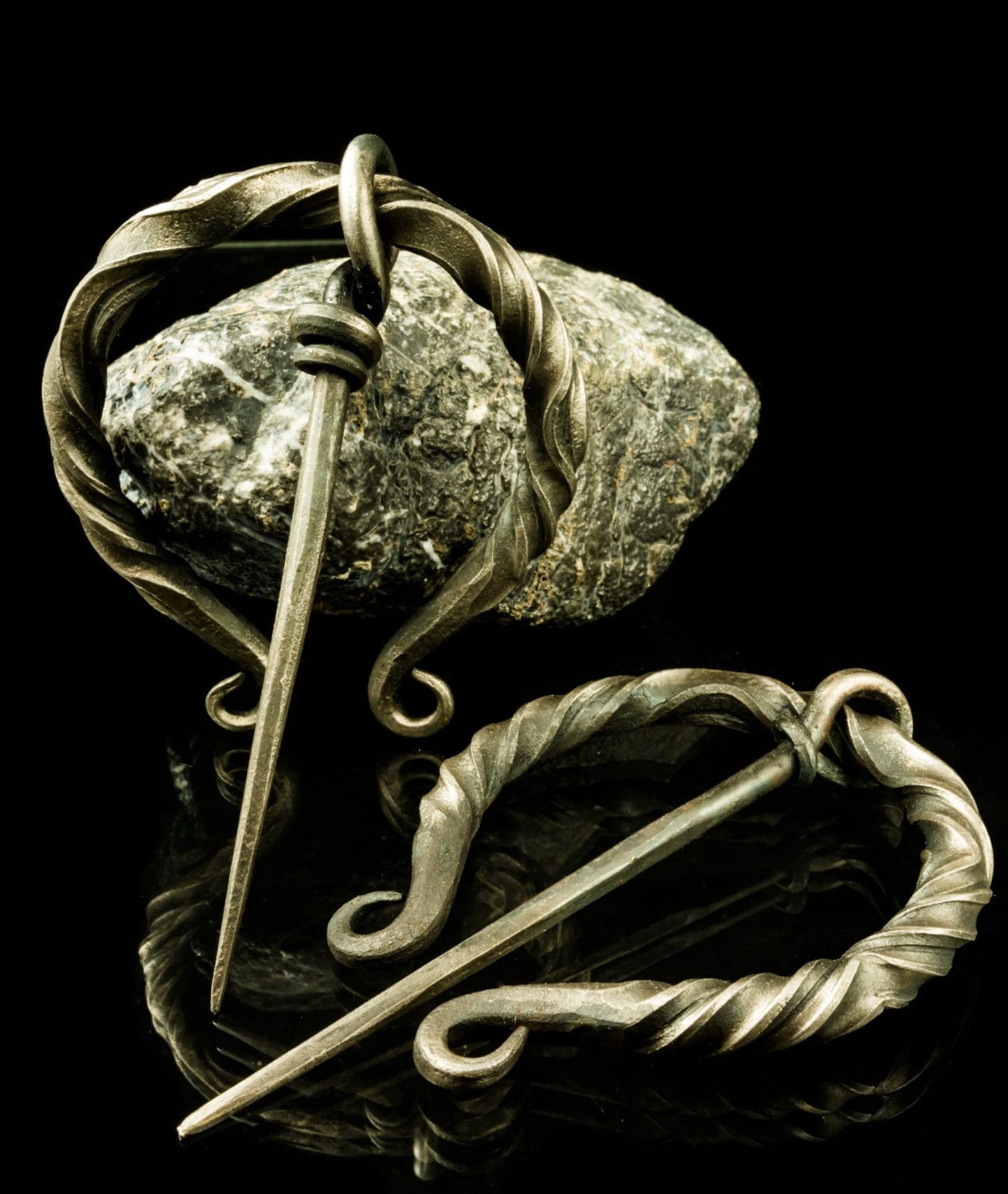 Wikinger Fibel - Handgeschmiedet Broche von WulflundJewelry