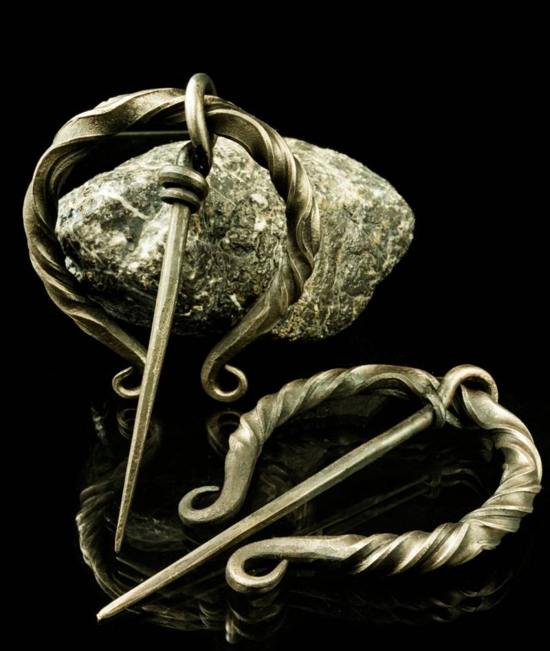 Wikinger Fibel - Handgeschmiedet Broche Wikinger Fibel - Handgeschmiedet Broche von WulflundJewelry