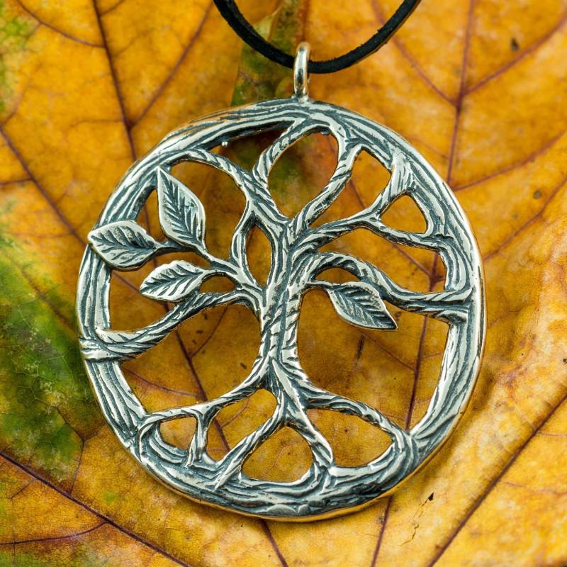Yggdrasil Baum Anhänger, Silber Wikinger Schmuck von WulflundJewelry