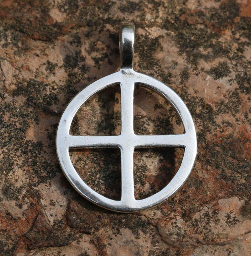sterling Silber Wikinger Sonnensymbol Anhänger von WulflundJewelry