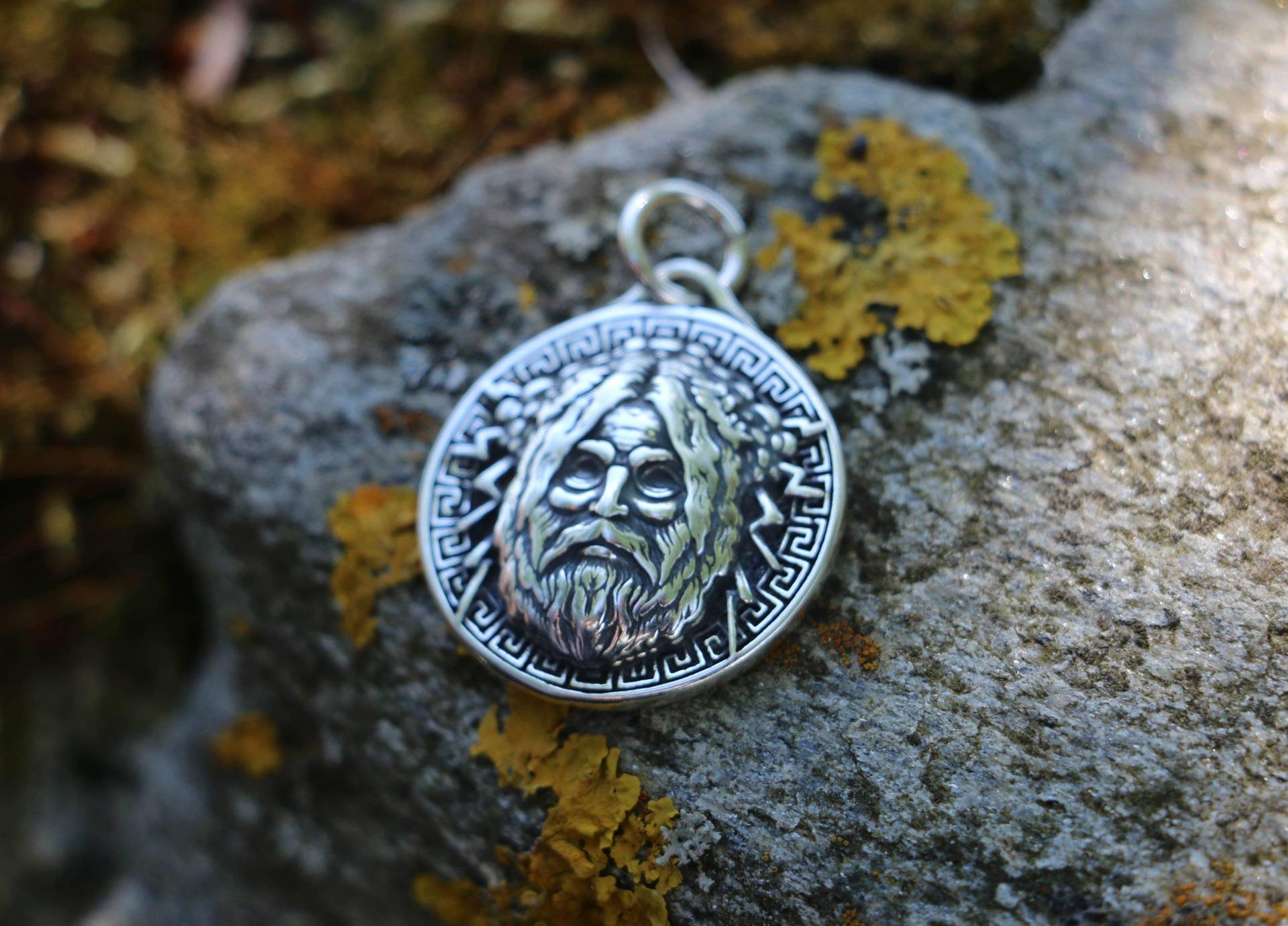 sterling Silber Zeus Anhänger - Donner von WulflundJewelry