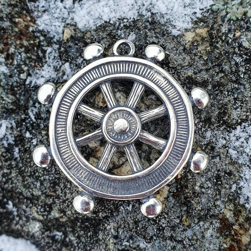 sterlingsilber-Lenkrad-Anhänger von WulflundJewelry