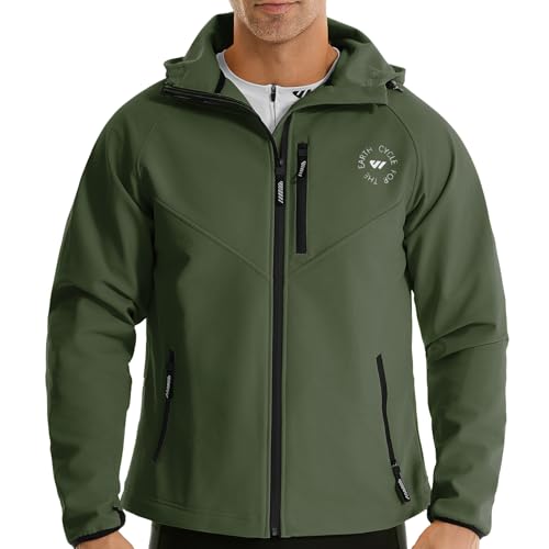 Wulibike Fahrradjacke Herren Winter Thermo fleecejacke Wasserdicht Atmungsaktiv Laufjacke Wanderjacke Unisex für kaltes Wetter Olivgrün A3=M Wulibike Fahrradjacke Herren Winter Thermo fleecejacke Wasserdicht Atmungsaktiv Laufjacke Wanderjacke Unisex für kaltes Wetter Olivgrün A3=M von Wulibike