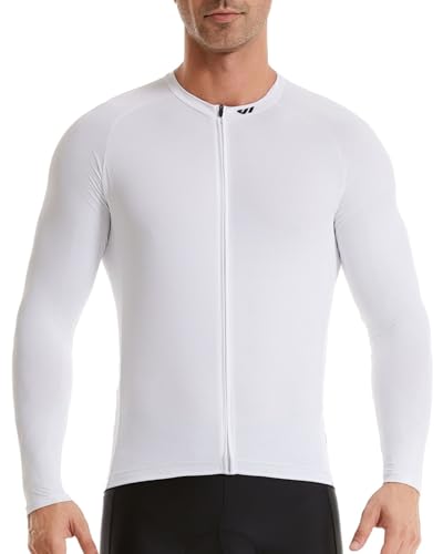 Wulibike Radtrikot Herren Langarm - Rennrad Trikot Herren Reißverschluss mit Taschen, Frühling Herbst Atmungsaktiv feuchtigkeitsaufnahm Radtrikot von Wulibike