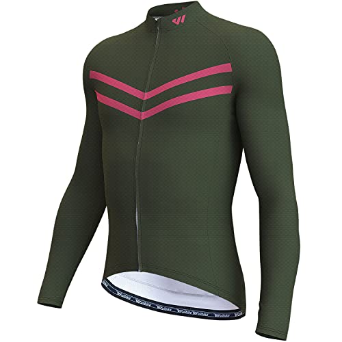 Wulibike Radtrikot Herren Langarm - Rennrad Trikot Herren Reißverschluss mit Taschen, Frühling Herbst Atmungsaktiv feuchtigkeitsaufnahm Radtrikot von Wulibike