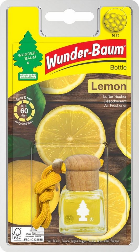 Wunder-Baum Öl-Parfüm Bottle Duft Flakon Lemon WUNDERBAUM Lufterfrischer 4,5 ml Zitrone von Wunder-Baum