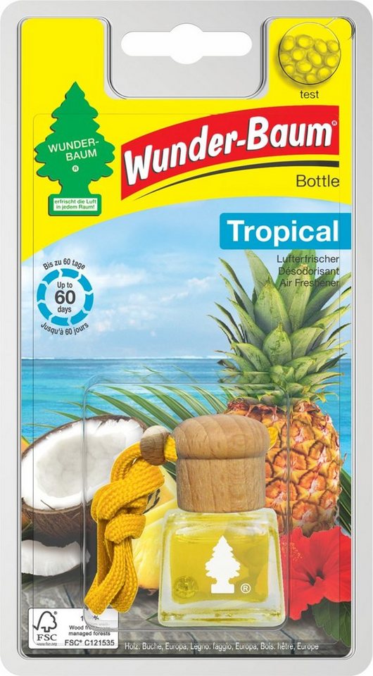 Wunder-Baum Öl-Parfüm Bottle Duft Flakon Tropical WUNDERBAUM Lufterfrischer 4,5 ml von Wunder-Baum