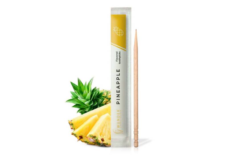 Wunder Zahnstocher Mundpflegecenter Wunder Zahnstocher - 200er Set Ananas Einzeln Verpackt von Wunder Zahnstocher