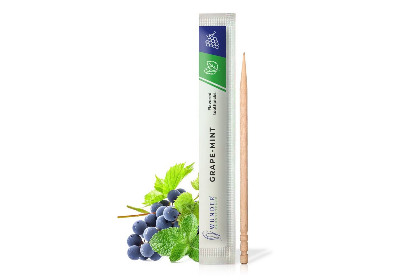 Wunder Zahnstocher Mundpflegecenter Wunder Zahnstocher - 200er-Set Einzeln verpackt Traube Minze Wunder Zahnstocher Mundpflegecenter Wunder Zahnstocher - 200er-Set Einzeln verpackt Traube Minze von Wunder Zahnstocher