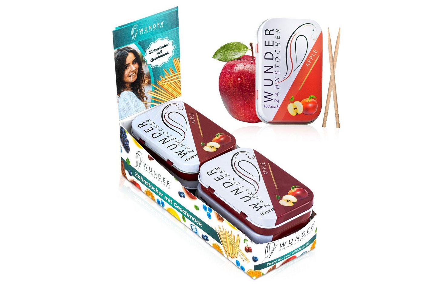 Wunder Zahnstocher Mundpflegecenter Wunder Zahnstocher Display 6er Pack Apfel DS Wunder Zahnstocher Mundpflegecenter Wunder Zahnstocher Display 6er Pack Apfel DS von Wunder Zahnstocher