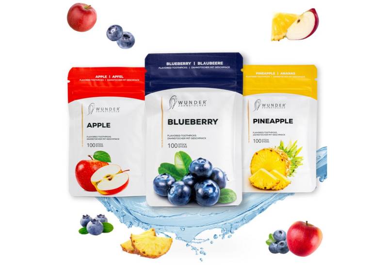 Wunder Zahnstocher Mundpflegecenter Wunder Zahnstocher mit Geschmack - Fruit Pack von Wunder Zahnstocher