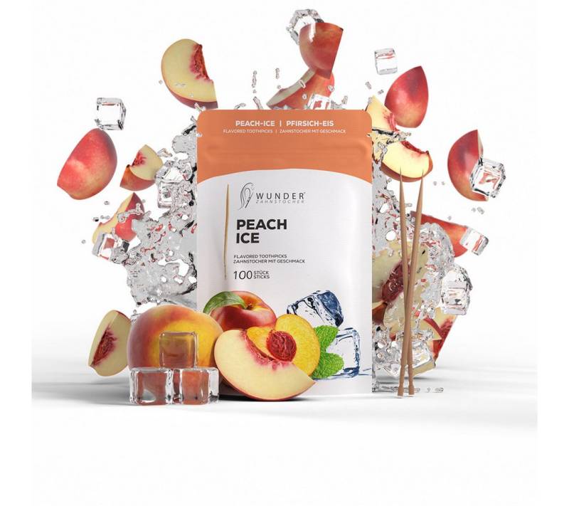 Wunder Zahnstocher Mundpflegecenter Wunder Zahnstocher mit Geschmack - Refill Pack - Pfirsich/Ice von Wunder Zahnstocher