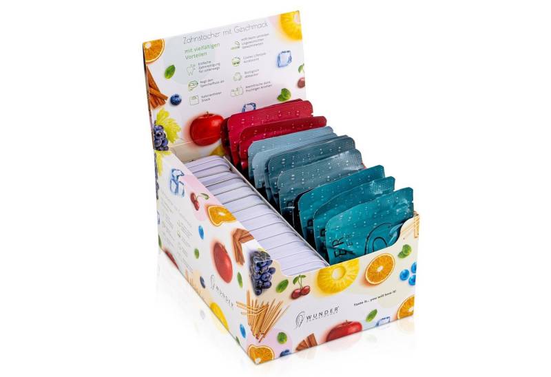 Wunder Zahnstocher Mundpflegecenter Wunder Zahnstocher mit Geschmack - Starterdisplay 24 Stück von Wunder Zahnstocher