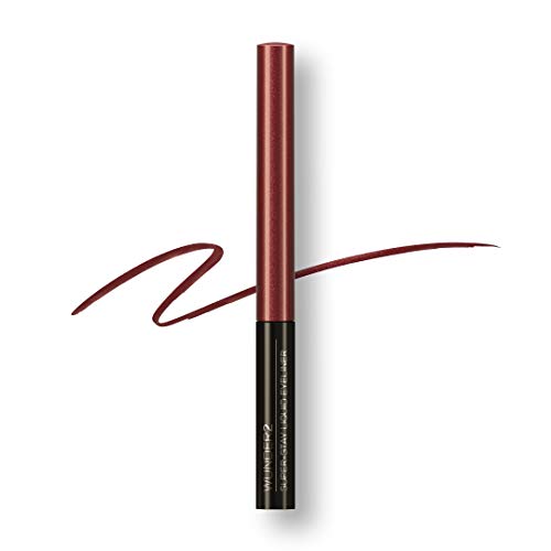 WUNDER2 SUPER-STAY LIQUID LINER Makeup wasserfester, wischfester, lang haftender flüssiger Eyeliner-Stift, Farbton Black von WUNDERBROW