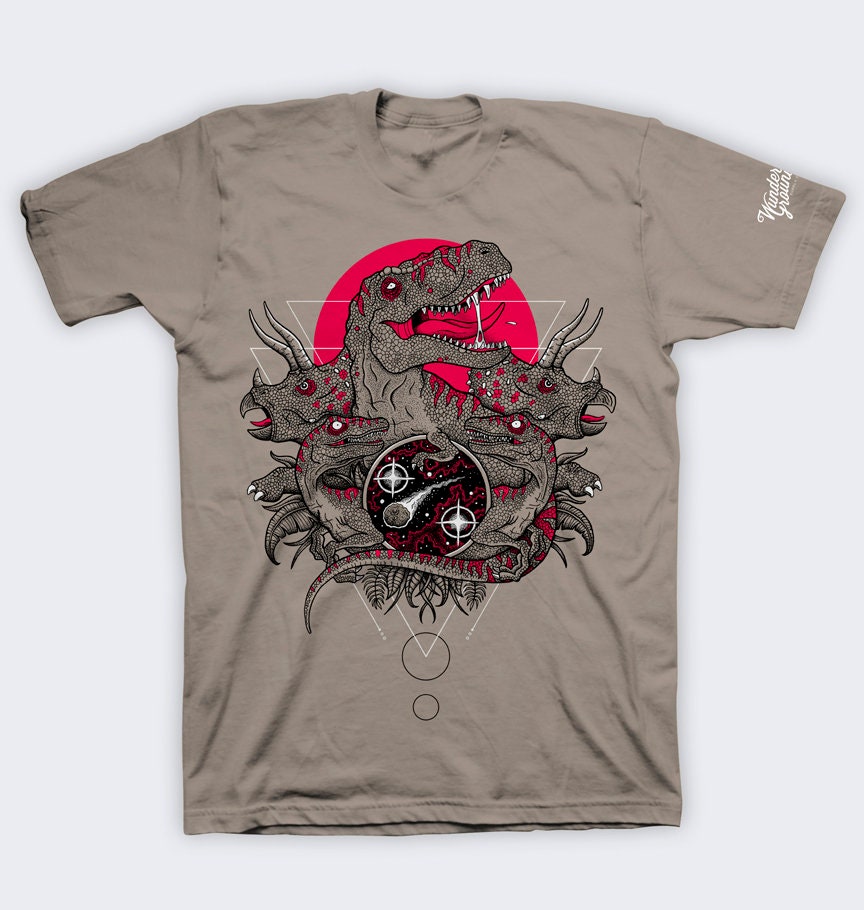 Dino Doom T-Shirt, Dinosaurier, Jurassic Park, Geometrie Dino Doom T-Shirt, Dinosaurier, Jurassic Park, Geometrie von WundergroundSupply
