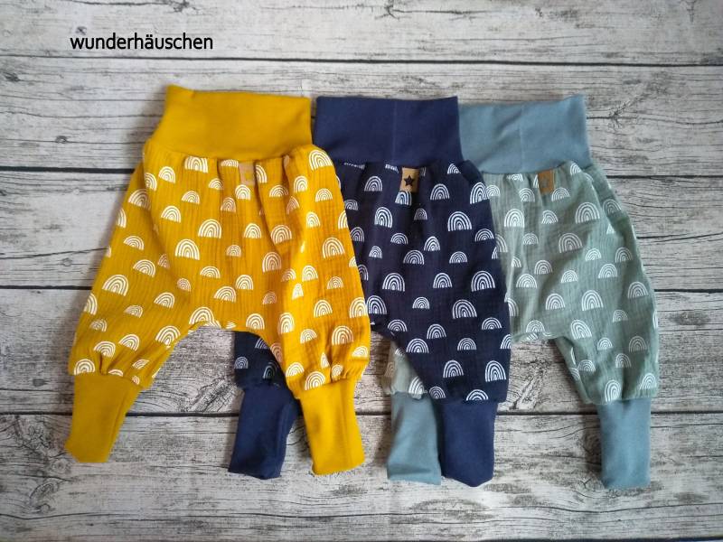 Musselinpumphose Pumphose Babyhose Musselinhose Baby Kinder von Wunderhaeuschen