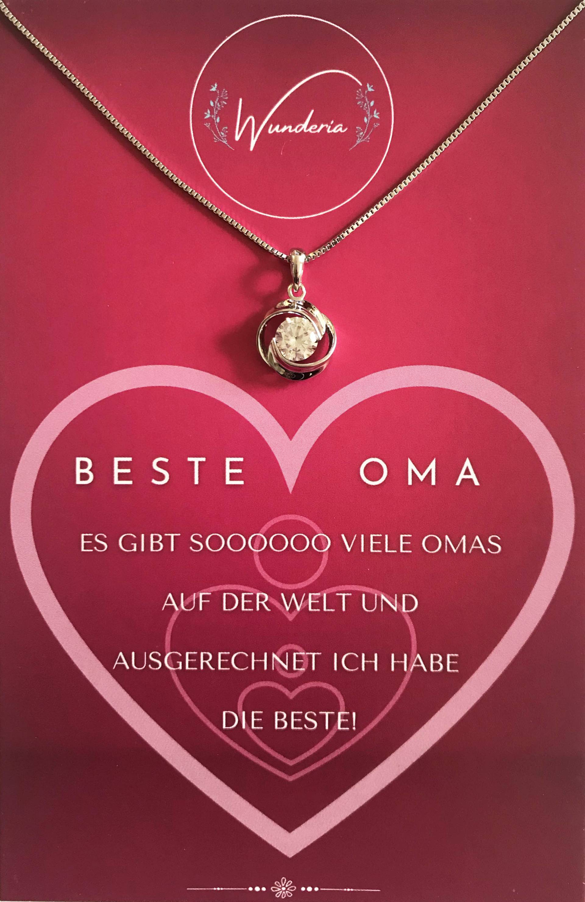 Beste Oma 925 Sterling Silber Halskette Mit Positiver Botschaft Kristall Geschenk Beste Oma 925 Sterling Silber Halskette Mit Positiver Botschaft Kristall Geschenk von Wunderia