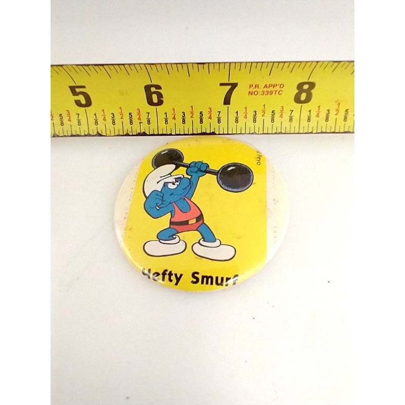 Hefty Smurf Button von Wunderkammerland