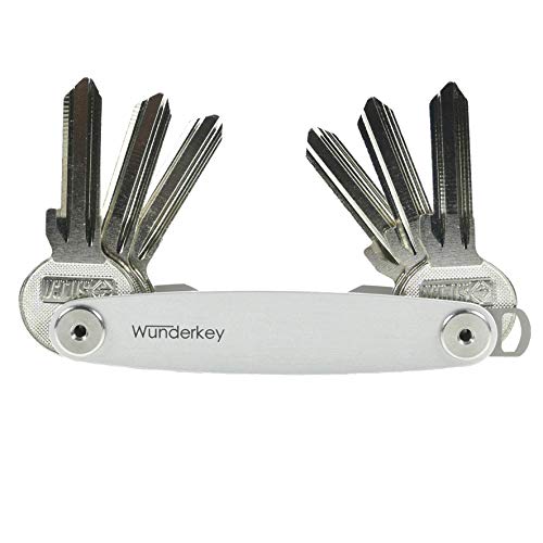 Wunderkey Exclusive Aluminium (2-8 Schlüssel) – der Schlüssel-Organizer Made in Germany in Premium Qualität, Key-Organizer, Schlüssel-Etui, Schlüsselhalter, Schlüsselmäppchen, Schlüsselbund Organizer von Wunderkey