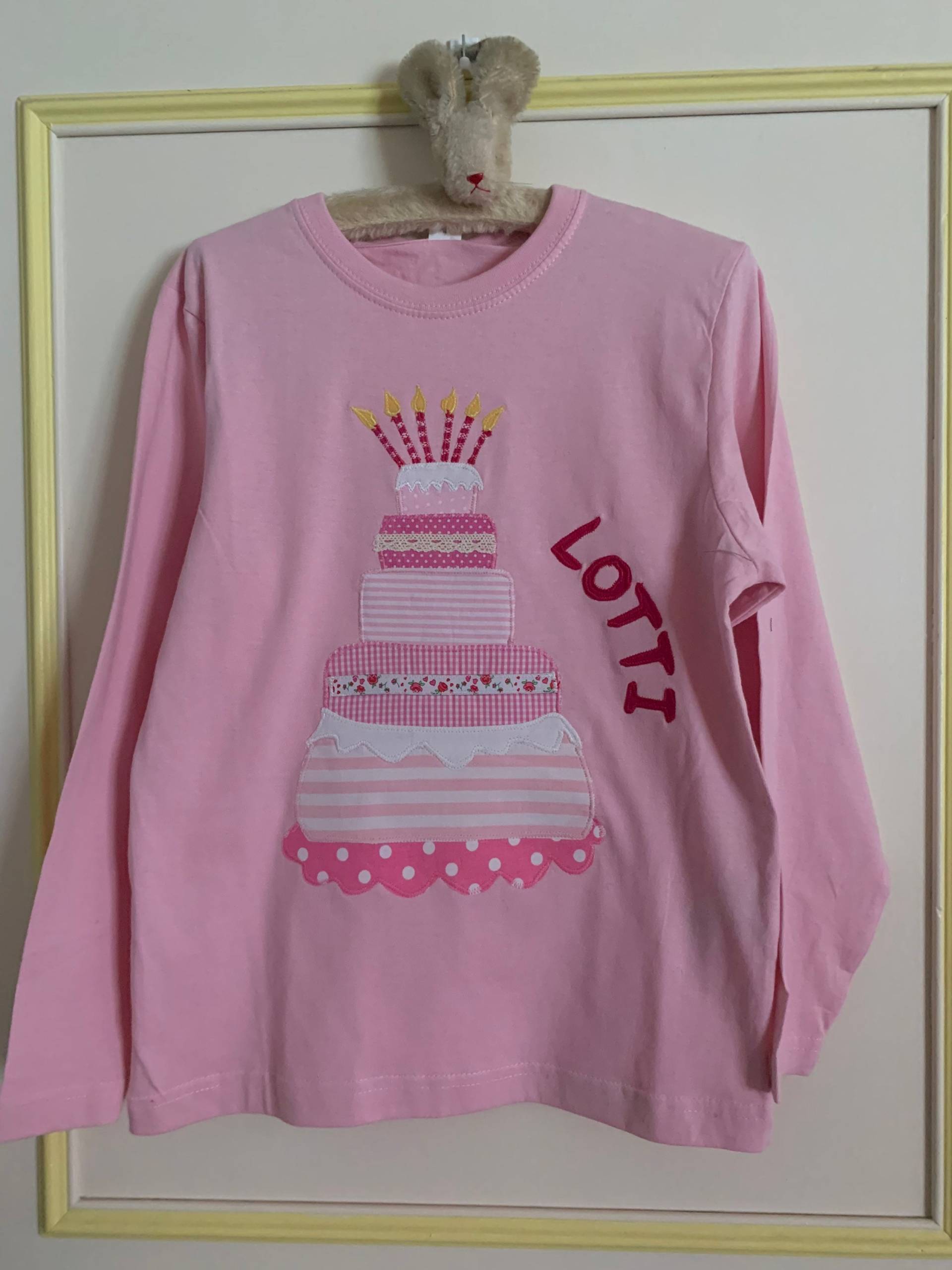 Geburtstagsshirt Applikation Torte Ab Gr.98/104 von Wunderkindershop