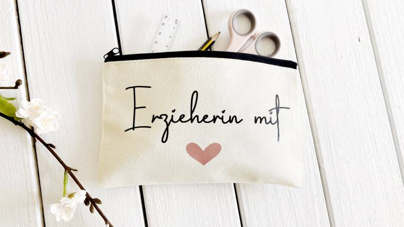 Kosmetiktasche Als Abschiedsgeschenk Für Erzieherin, Lehrerin, Tagesmutter von WunderlichWohnen
