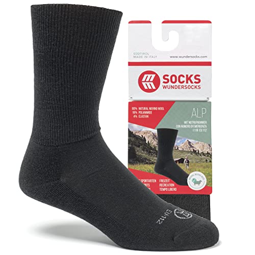 Wundersocks Alp (36/38, Schwarz) von Wundersocks