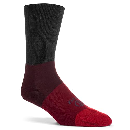 Wundersocks Merino Lifestyle Socken, ohne Gummibund, Alltag, Freizeit, Damen & Herren, gegen Schweißfüße, Sportsocken, Made in Italy (36-38, Rot) von Wundersocks