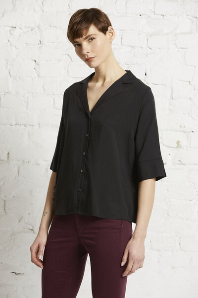 Wunderwerk Damen Bluse aus Tencel "Revers blouse TENCEL" von Wunderwerk