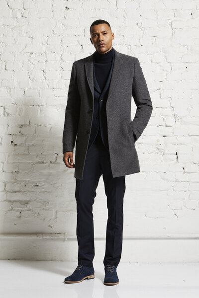 Wunderwerk Herren Mantel aus Schurwolle "Metro long coat male" von Wunderwerk