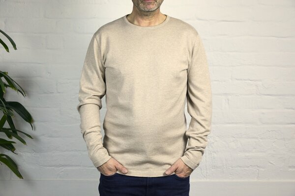 Wunderwerk Herren Rundhals Pullover aus 100% Biobaumwolle "Core crewknit co male" von Wunderwerk