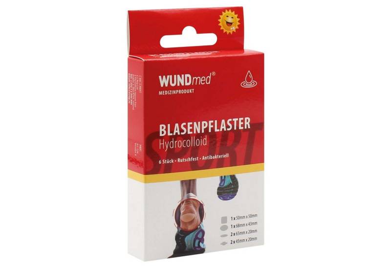 Wundmed Wundpflaster WUNDmed® Blasenpflaster Hydrocolloid Transparent 6 Stück/Packung von Wundmed