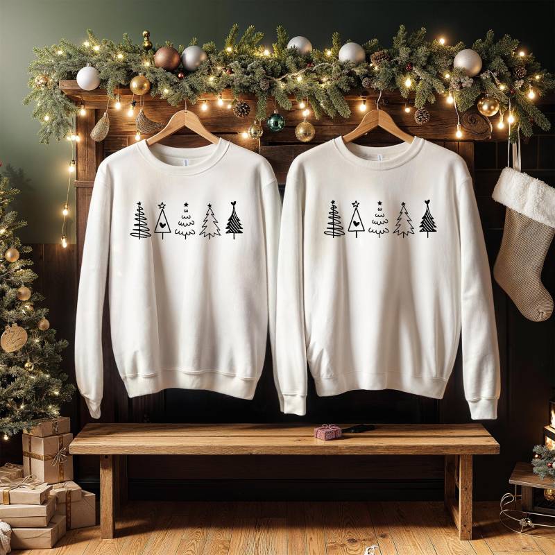 Weihnachtspullover.passende Weihnachtsoutfits Für Geschwister.familienpullover.weihnachtsbaum Pullover.weihnachtspulli von WunschShopCOM