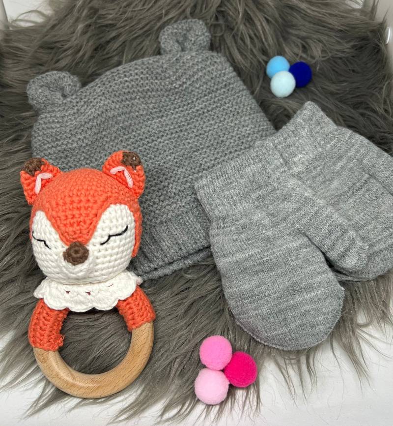 Newborn Set „Süßer Fuchs" Personalisierbar Mit Namen von Wuselwind