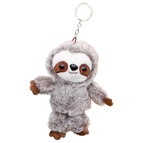 Wusideday Stofffaultier Schlüsselanhänger | Plüsch-Fau-ltier-Schlüsselanhänger | Niedlicher Charm Anhänger Fau-ltier Puppe Kuscheltiere | Weicher Und Tragbarer Rucksack Zubehör Schlüsselanhänger von Wusideday