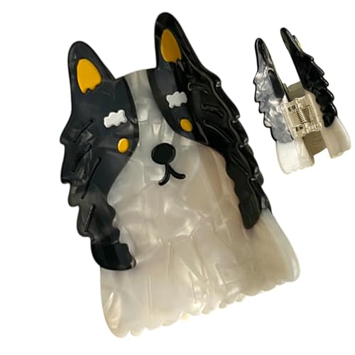 Wuyooprt Haarklammer für Hunde, starker Halt, Tier-Haarspange – tragbare lange Haarklammer aus Acryl für Mädchen, Frauen, Erwachsene, Kinder von Wuyooprt