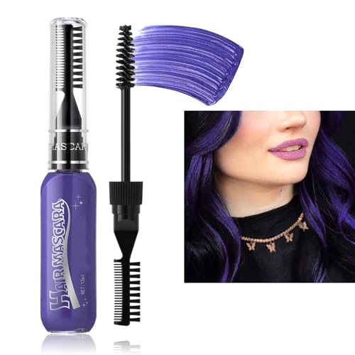 Wuyooprt Haarkreide-Kamm-Set, Mascara-Färbe-Set für Damen, Haarkreide-Kamm-Set, 8 Farben, Haarfarbe für Damen und Herren, waschbare Haarkreide von Wuyooprt