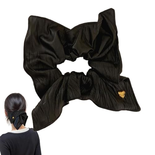 Wuyooprt Haarschal-Haargummis, PU-Leder, Pferdeschwanz-Halter, Haar-Accessoires, elastische Haargummis für Frauen und Mädchen dickem und dünnem Haar von Wuyooprt