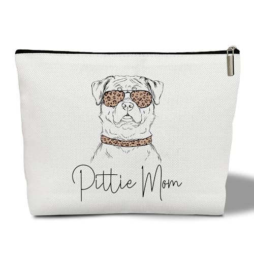 Pitbull Make-up-Tasche für Frauen, Pittie Mom, Make-up-Tasche, Tierliebhaber, Hundeliebhaber, Geschenk für Pitbull, Mama, Pitbull Terrier, beste Freundin, beste Schwester, Kulturbeutel, von WwongxianB