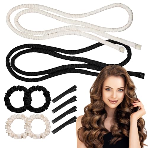 2 Stück Lockenwickler über Nacht Set Locken ohne Hitze Heatless Curls Band DIY Overnight Curls Geeignet für Langes und Kurzes Haar Alle Haartypen Geeignet für Frauen und Mädchen für natürliche Locken 2 Stück Lockenwickler über Nacht Set Locken ohne Hitze Heatless Curls Band DIY Overnight Curls Geeignet für Langes und Kurzes Haar Alle Haartypen Geeignet für Frauen und Mädchen für natürliche Locken von Wxgoqrcn