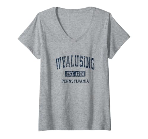 Damen Wyalusing Pennsylvania PA Sportdesign im Vintage-Stil T-Shirt mit V-Ausschnitt Damen Wyalusing Pennsylvania PA Sportdesign im Vintage-Stil T-Shirt mit V-Ausschnitt von Wyalusing PA Retro T-Shirts & Tees