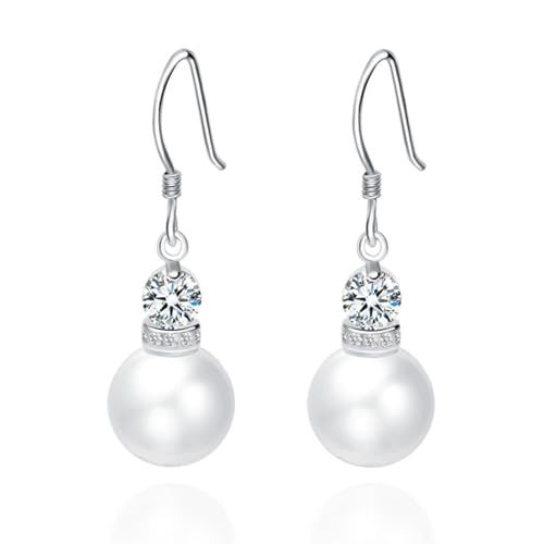 Creolen Klein, Ohrringe Silber Creolen Versilbert Zirkonia Runden 35X10mm für Damen Geburtstag Schmuck von Wycian