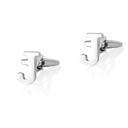 Cufflinks Set Manschettenknöpfe Buchstaben Silber Versilbert Buchstabe K 16.5X15cm für Herren Père Fils Valentinstag Unternehmen Fête Des Pères von Wycian
